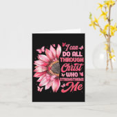 I Can Do All Things Through Christ Who Strengthens Kaart (Gele Bloem)