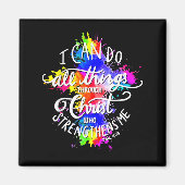 I Can Do All Things Through Christ Who Strengthens Magneet (Voorkant)
