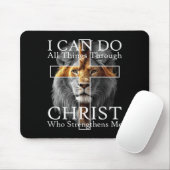I Can Do All Things Through Christ Who Strengthens Muismat (Met muis)