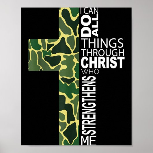 I Can Do All Things Through Christ Who Strengthens Poster (Voorkant)