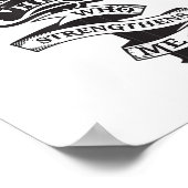 I Can Do All Things Through Christ Who Strengthens Poster (Hoek)