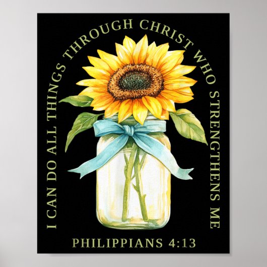 I Can Do All Things Through Christ Who Strengthens Poster (Voorkant)