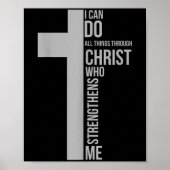 I Can Do All Things Through Christ Who Strengthens Poster (Voorkant)