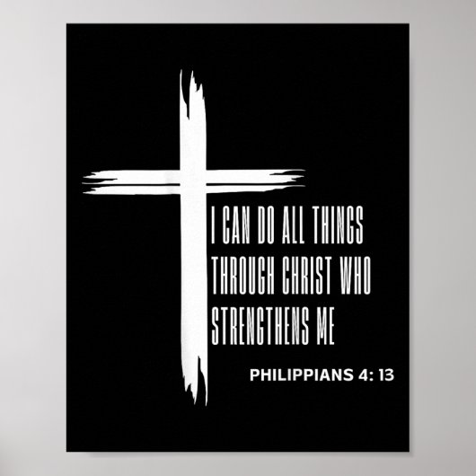 I Can Do All Things Through Christ Who Strengthens Poster (Voorkant)