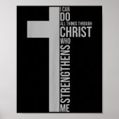 I Can Do All Things Through Christ Who Strengthens Poster (Voorkant)