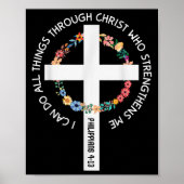 I Can Do All Things Through Christ Who Strengthens Poster (Voorkant)