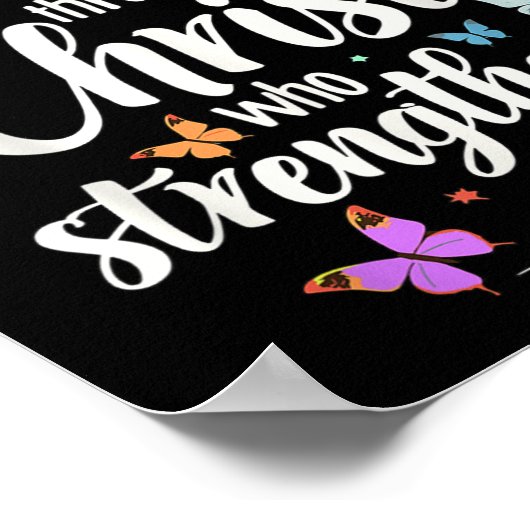 I Can Do All Things Through Christ Who Strengthens Poster (Hoek)