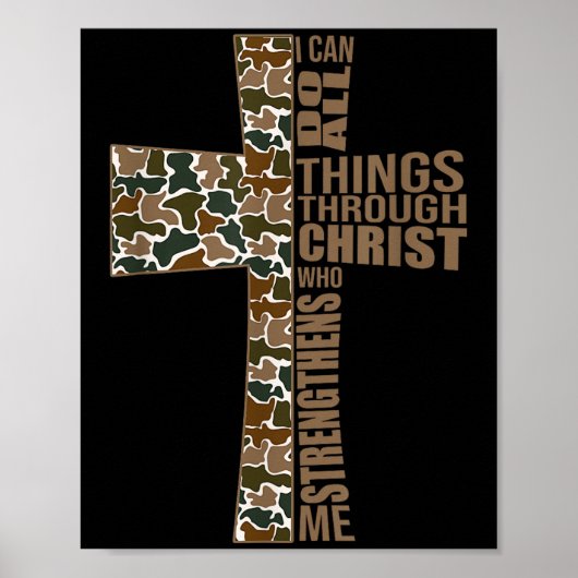 I Can Do All Things Through Christ Who Strengthens Poster (Voorkant)