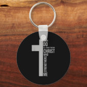 I Can Do All Things Through Christ Who Strengthens Sleutelhanger (Voorkant)
