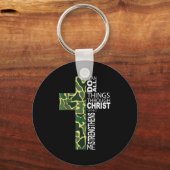 I Can Do All Things Through Christ Who Strengthens Sleutelhanger (Voorkant)