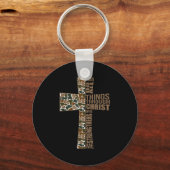 I Can Do All Things Through Christ Who Strengthens Sleutelhanger (Voorkant)