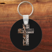 I Can Do All Things Through Christ Who Strengthens Sleutelhanger (Voorkant)