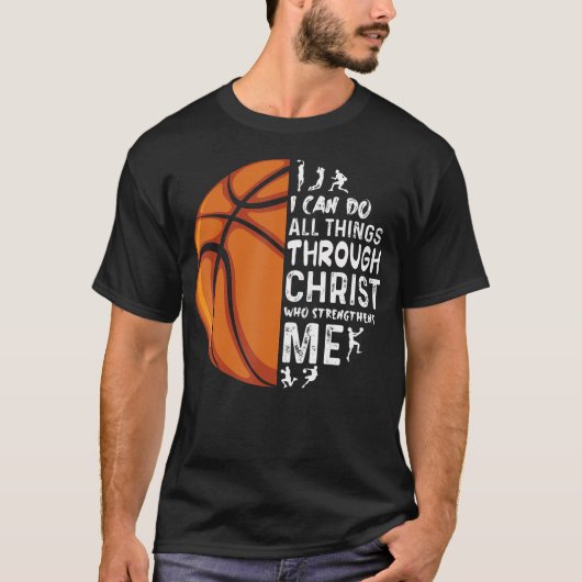 I Can Do All Things Through Christ Who Strengthens T-shirt (Voorkant)