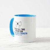 I Can Do All This Bible Verse Two-Tone Mug Mok (Voorkant links)