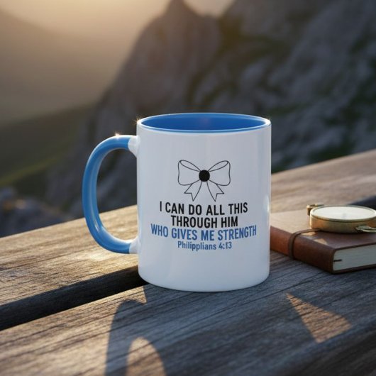 I Can Do All This Bible Verse Two-Tone Mug Mok