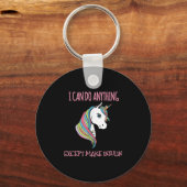 I Can Do Anything Except Make Insulin Cute Unicorn Sleutelhanger (Voorkant)