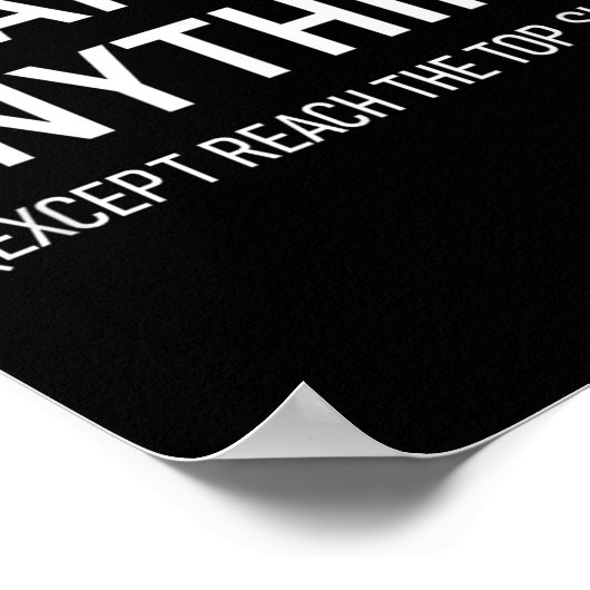 I Can Do Anything Except Reach The Top Shelf, Funn Poster (Hoek)