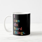 I Can Do Hard Things Apparel Uni-adults Humorous B Koffiemok (Links)
