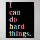 I Can Do Hard Things Apparel Uni-adults Humorous B Poster (Voorkant)