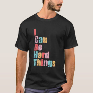 I Can Do Hard Things Vest Workout Summer Casual T-shirt