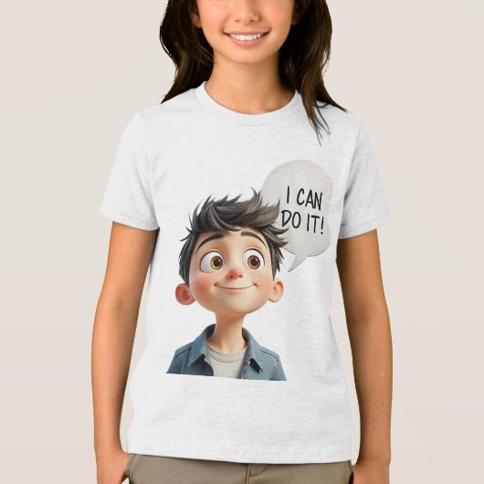 i can do it! Tri-Blend shirt (Voorkant)