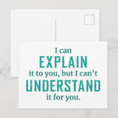 I Can Explain Briefkaart (Voorkant / Achterkant)