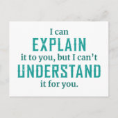 I Can Explain Briefkaart (Voorkant)