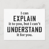 I Can Explain Briefkaart (Voorkant)