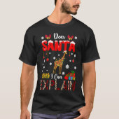 I Can Explain Christmas Lights Leopard Plaid Santa T-shirt (Voorkant)