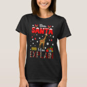 I Can Explain Christmas Lights Leopard Plaid Santa T-shirt (Voorkant)