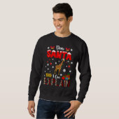 I Can Explain Christmas Lights Leopard Plaid Santa Trui (Voorkant volledig)