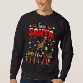 I Can Explain Christmas Lights Leopard Plaid Santa Trui (Voorkant)