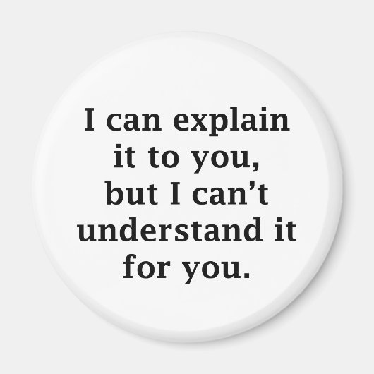 I Can Explain Magneet (Voorkant)