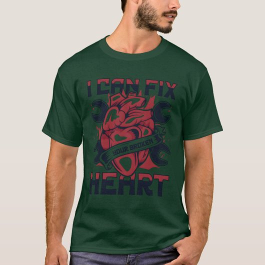 I Can Fi Your Broken Heart Carechnician Auto frien T-shirt (Voorkant)