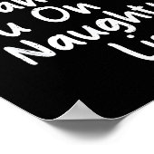 I Can Get You On Naughty List Funny Christmas Humo Poster (Hoek)