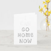 I Can Go Home Now Gym Women's Workout Motivational Kaart (Gele Bloem)