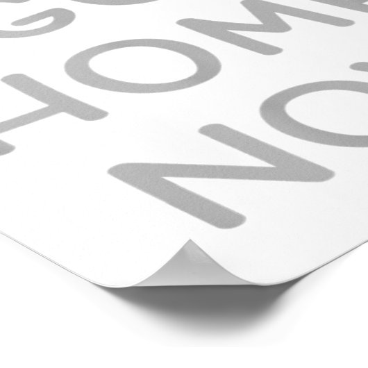 I Can Go Home Now Motivational Workout  Poster (Hoek)