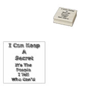 I Can Keep A Secret Rubberstempel (Gestempeld)