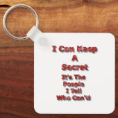 I Can Keep A Secret Sleutelhanger (Voorkant)