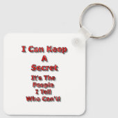 I Can Keep A Secret Sleutelhanger (Achterkant)
