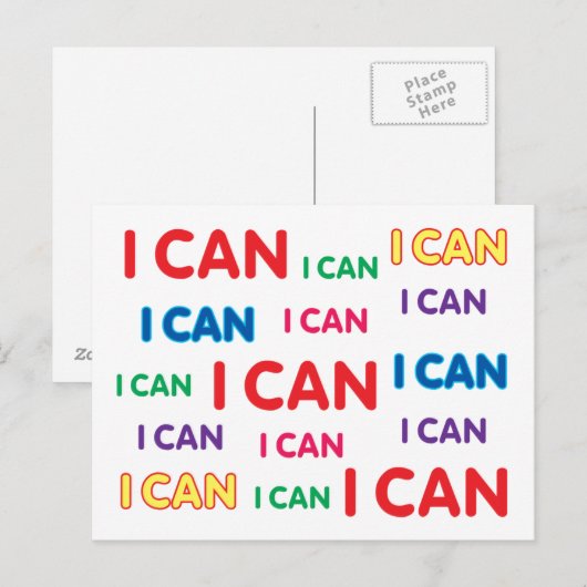 I CAN POSTCARD BRIEFKAART (Voorkant / Achterkant)