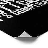 I Can See But I Can't It's Complicated Poster (Hoek)