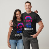 I Can t Even Think Straight  Bisexual Pride Flag L T-shirt (Unisex)