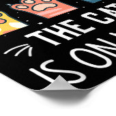 I Can’t Get Up Right Now The Cat Is On My Lap Poster (Hoek)