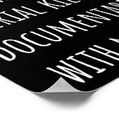 I Can’t I’m Watching Serial Killer Doentaries With Poster (Hoek)