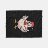 I Can’t Keep Calm It’s Fair Week Funny Chicken Liv Fleece Deken (Voorkant (Horizontaal))