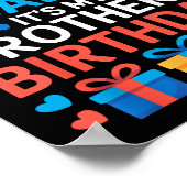 I Can’t Keep Calm It’s My Brother’s Birthday Famil Poster (Hoek)