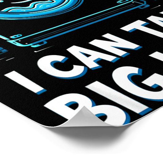 I Can Take Big Loads Funny Laundry Day Washing Mac Poster (Hoek)