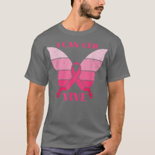 I Cancer Vive Cancer Warrior Breast Cancer Awarene T-shirt