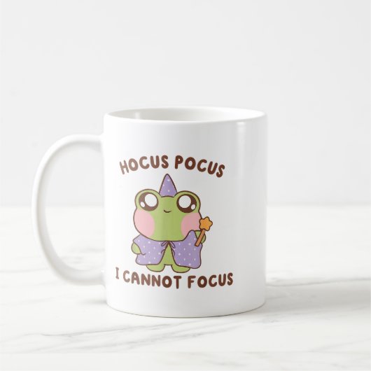 I Cannot Focus Funny Adhd Sitive Frog Koffiemok (Links)